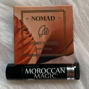 🍒5-$50 Nomad Kiss of the Sun Bronzer 
Moroccan magic chapstick
NEW
